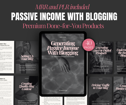 Generate Passive  Income With Blogging